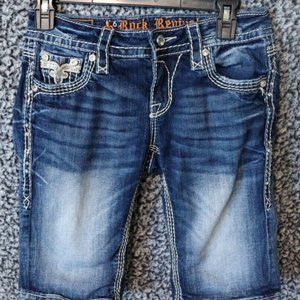 WOMENS ROCK REVIVAL " BETTY BERMUDA" SHORTS/ SIZE 26